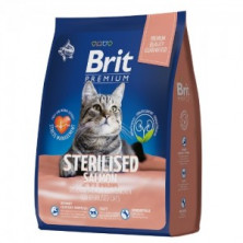 Brit Premium Cat Sterilized Salmon & Chicken (Сухой корм для стерилизованных кошек с лососем и курицей), 400 г