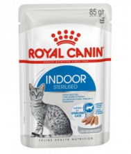 Royal Canin Indoor Sterilised влажный корм для взрослых кошек кусочки в паштете - 85 г*12 шт