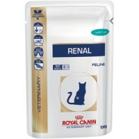 Royal Canin Renal feline with Fish pauch Диета для кошек при почечной недостаточности с рыбой - 85 г*12 шт