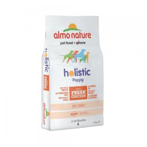 P Almo Nature Holistic (Сухой корм для щенков крупных пород с курицей) 12 кг