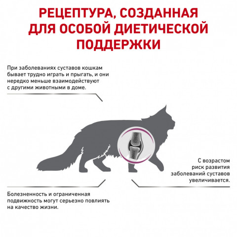 Royal Canin Mobility Support лечебный сухой корм для кошек, способствует увеличению подвижности суставов - 400 г