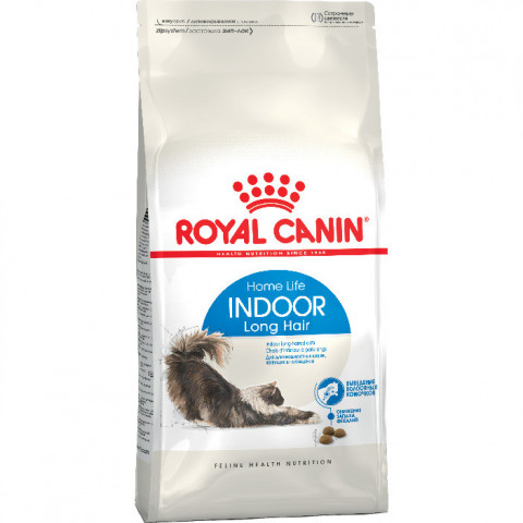 Royal Canin Indoor Long Hair 35 для домашних длинношерстных кошек - 2 кг
