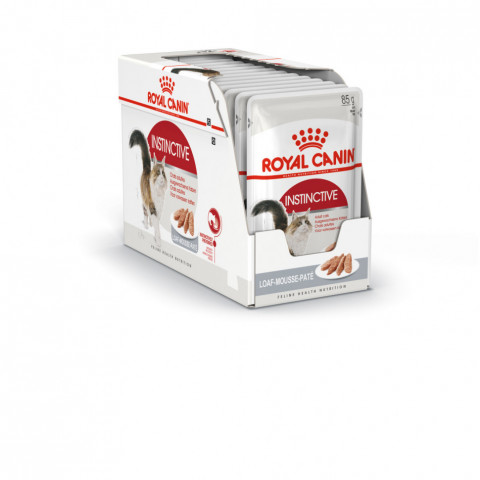 Royal Canin Instinctive влажный корм для кошек в паучах с паштетом - 85 г*12 шт
