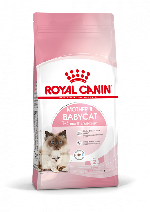 Royal Canin Mother & Babycat сухой корм с птицей для котят в возрасте от 1 до 4 месяцев, для кошек в период беременности и лактации - 4 кг