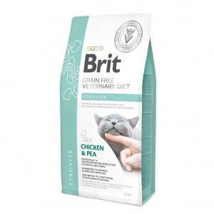 Brit Veterinary Diet Cat Grain free Struvite (Беззерновой корм для кошек при струвитном типе МКБ), 2 кг