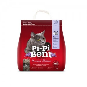 PiPiBent Нежный прованс (Комкующийся наполнитель для кошек), 5кг (12 л)