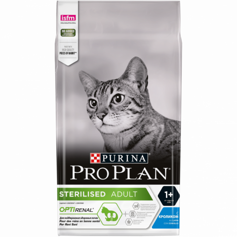 Pro Plan Cat Adult Sterilised сухой корм для стерилизованных кошек с кроликом - 1,5 кг