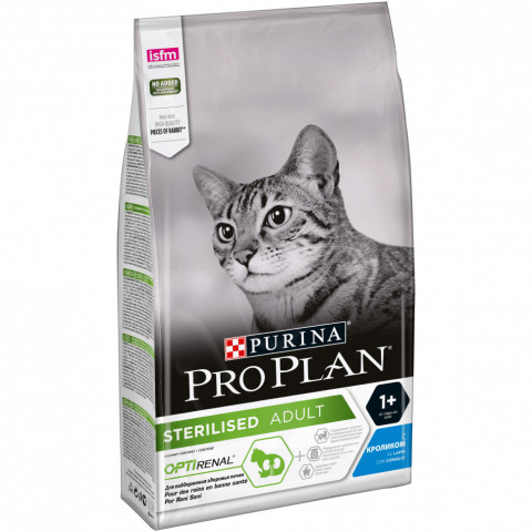 Pro Plan Cat Adult Sterilised сухой корм для стерилизованных кошек с кроликом - 1,5 кг