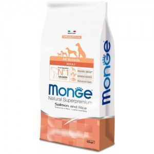Monge Dog Speciality Adult Salmon сухой корм для взрослых собак всех пород с лососем и рисом 12 кг