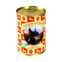 Ем без Проблем с Говядиной Курицей и Индейкой (Консервы для собак говядиной, курицей, индейкой), 410г х 20шт