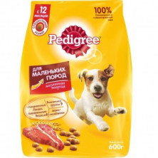 Pedigree Adult Vital для собак мелких пород (Сухой корм с говядиной) 600г