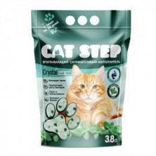 Cat Step Crystal Fresh Mint (Силикагелевый наполнитель для кошачьих туалетов), 3,8 л