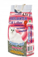 Pussy Cat Древесный (Наполнитель для кошек) (7,8 кг) 4,5л х 3шт