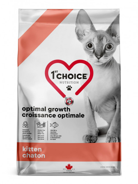1st Choice Optimal Growth сухой корм для котят с треской и лососем - 1,8 кг