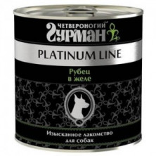 Четвероногий Гурман Platinum Line Рубец говяжий в желе (Консервы для собак), 240 г