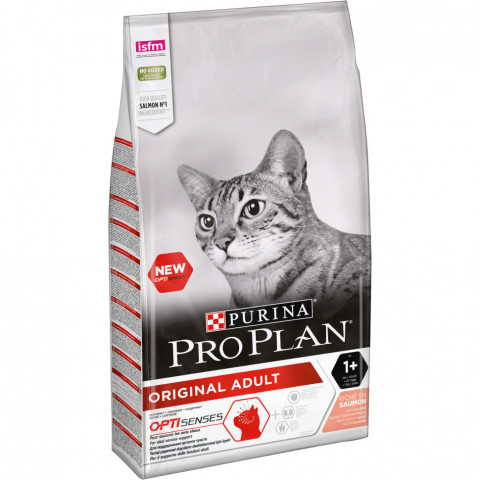 Pro Plan Cat Adult сухой корм для взрослых кошек с лососем - 10 кг