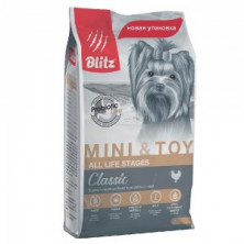 Blitz Classic Adult Mini&Toy Breeds (Сухой корм для собак мелких и миниатюрных пород) 2кг
