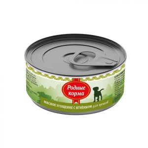 М Родные корма Мясное угощение с Ягненком (Консервы для щенков), 100 г