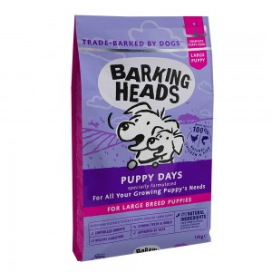 Barking Heads Puppy Days Large Breed (Сухой корм для щенков крупных пород с курицей, лососем и рисом) 12 кг