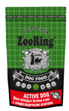 ZooRing Active Dog мясо молодых бычков  и рис. 26/15, 2 кг