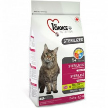 1st Choice Sterilized сухой корм для стерилизованных кошек с курицей и бататом - 2,4 кг