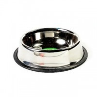 ТРИОЛ Миска металлическая на резинке 0,45л