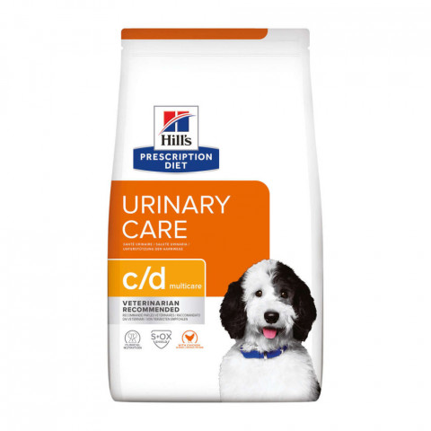 Hills Prescription Diet c/d Multicare диетический сухой корм для собак для профилактики мочекаменной болезни (МКБ - струвиты), с курицей - 1,5 кг