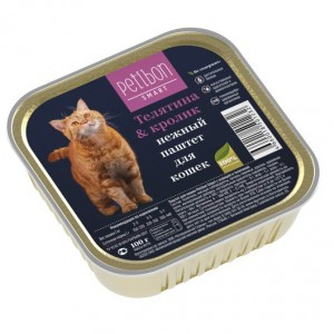 Petibon Smart Телятина & Кролик (Консервы для взрослых кошек), 100 г