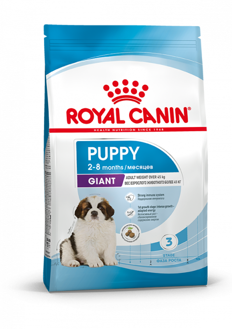 Royal Canin Giant Puppy сухой корм для щенков гигантских пород с курицей - 3,5 кг, Здоровое питание для щенков гигантских пород