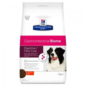 Hills Prescription Diet Gastrointestinal Biome Digestive/Fibre Care (Cухой диетический корм для собак при расстройствах пищеварения и для заботы о микробиоме кишечника, c курицей), 1,5 кг