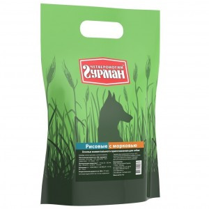 Четвероногий гурман каша для собак рис с морковью - 1 кг