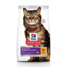 Сухой корм Hills Science Plan Sensitive Stomach & Skin для кошек с чувствительным пищеварением и кожей, с курицей - 7 кг