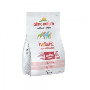 P Almo Nature Small&Beef and Rice Holistic (Сухой кормдля взрослых собак малых пород с говядиной), 2 кг