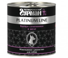Четвероногий Гурман Platinum Line Бычьи семенники в желе (Консервы для собак), 240 г