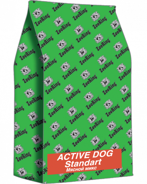 ZooRing Active Dog Стандарт Мясной микс. 25/13, 20 кг