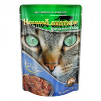 Ночной охотник Пауч для кошек Телятина|ягненок в желе 100г х 24шт