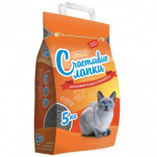 Счастливые Лапки Эконом Комкующийся (Наполнитель для кошек бентонитовый), 5 кг
