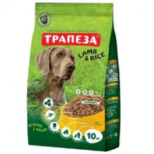 Трапеза Ягненок (Корм для взрослых собак ягненок с рисом), 10 кг
