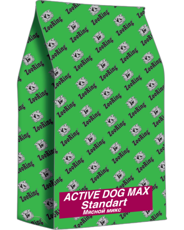ZooRing Active Dog Max Стандарт Мясной микс. 25/13, 20 кг