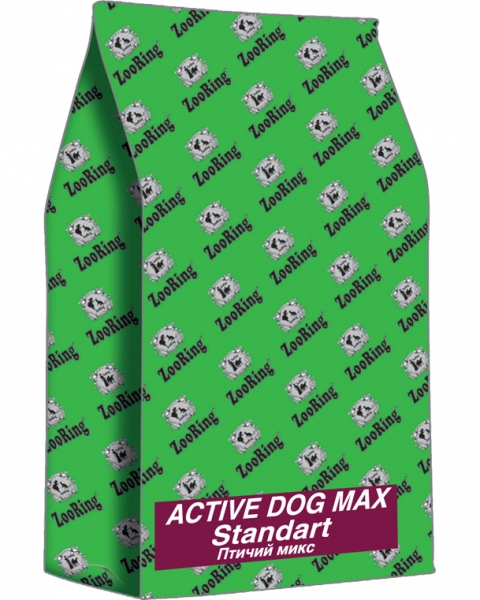 ZooRing Active Dog Max Стандарт Птичий микс 25/13, 20 кг