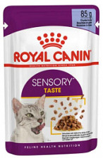 Royal Canin Sensory taste паучи для взрослых кошек полнорационный стимулирующий вкусовые рецепторы, кусочки в желе - 85 г*12 шт