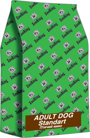 ZooRing Adult Dog Стандарт Птичий микс 24/12, 20 кг