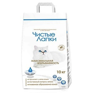 Чистые Лапки (Наполнитель для кошек комкующийся), 5кг х 3шт