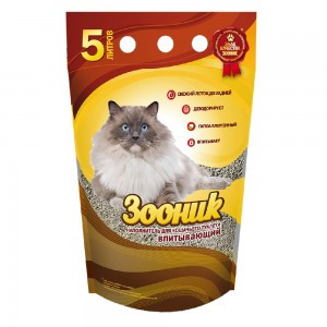 Зооник Впитывающий (Наполнитель для кошек) 5л х 4шт