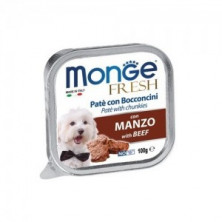 Monge Dog Fresh влажный корм для взрослых собак с говядиной 100 г (32 шт в уп)