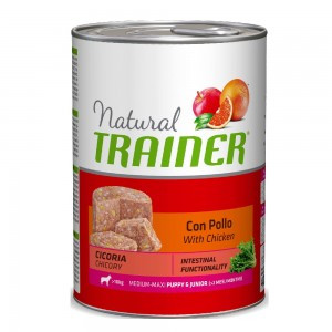 Trainer Natural Dog Medium&Maxi Puppy & Junior with Chicken (Консервы для щенков и юниоров средних пород с курицей), 400 г