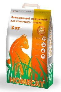 Homecat цеолитовый впитывающий наполнитель - 3 кг