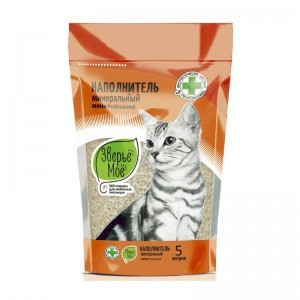 Зверьё Моё Минеральный Впитывающий Макси (Наполнитель для кошек впитывающий), 2,5кг(4,6л) х 3шт