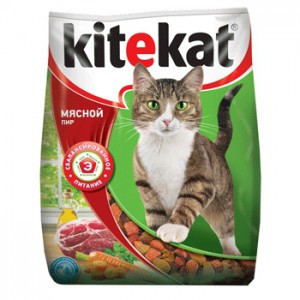 Kitekat Мясной пир (Сухой корм для взрослых кошек) 1,9 кг