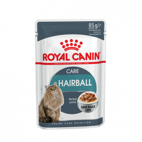 Роял Канин Хэйрболл кэа в соусе / Royal Canin Hairball Care - 85 г*12 шт